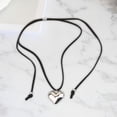 thumbnail image 3 of Collar con colgante de corazón jinwen gargantilla grueso largo simple, 3 of 5