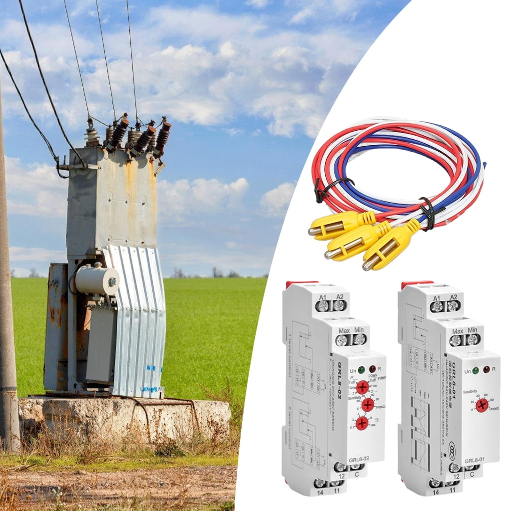 Electronic Liquid Level Controller DIN Rail Mount Liquid Time Control Relays