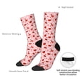 thumbnail image 4 of Fuzoiu Flowers And Ladybugs Print Athletic Crew Socks for Men & Women,Casual Crew Socks,Above Ankle Crew Socks for Business, Casual, 4 of 6