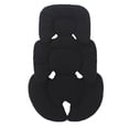 thumbnail image 4 of Cojín de asiento, forro, alfombrilla para cochecito de recién nacido, almohada de soporte para cabeza y cuello para recién nacidos negro, 4 of 9