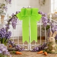thumbnail image 6 of 2-Pack Handmade Linen-Look Solid-Blue Ribbon Bow Decor – 25 cm Party/Wedding/Christmas/Easter Hanging Ornaments, Easter Door Decor Party Decor, 6 of 6