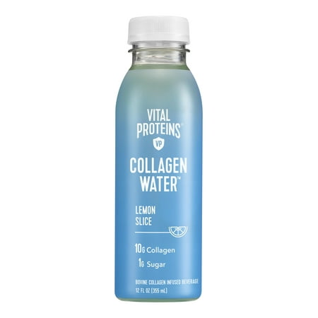 Vital Proteins Lemon Slice Collagen Water, 12 fl oz, 6 Pack
