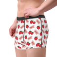 thumbnail image 2 of Pofeuu Strawberry Print Men’s Boxer Briefs, Moisture-Wicking Underwear, Regular,Trunk-Small, 2 of 5