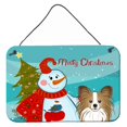 thumbnail image 1 of Caroline's Treasures - Muñeco de nieve con Papillon para colgar en la pared o en la puerta BB1868DS812, 8HX12W Caroline's Treasures BB1868DS812, 1 of 1