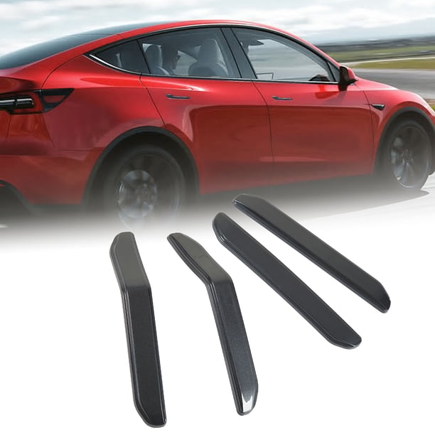 Protectores De Borde De Puerta De Coche, Tira Anticolisión De Puerta De Textura Exquisita, Instalación De Pasta Antienvejecimiento De 4 Piezas Para Modelo 3 2018 A 2023