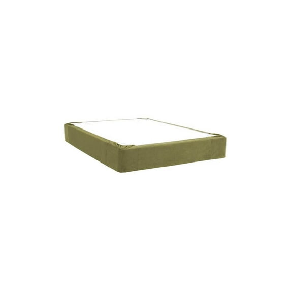 Box Spring Cover in Moss (Twin: 75 in. L x 38 in. W x 13.5 in. H (5 lbs.))