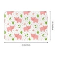 thumbnail image 3 of Fotbe Extra Durable Door Mat - Dirt Trapping Outdoor Welcome Mats - Non-Slip Outdoor Door Mats - Low Profile Front Door Mat - Indoor (16" x 24", Funny Little Pigs ), 3 of 9