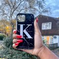 thumbnail image 2 of Personalised Black Marble Name Initials iPhone 11 Pro Max Case,iPhone 16 Pro, 2 of 6