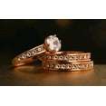 thumbnail image 5 of Three Ring Design Inlaid Crystal Zircon Fashion Ring Creative Alloy Plated Jewelry Women's Statement Ring Elegant Party Ring Gift for Her, 5 of 8