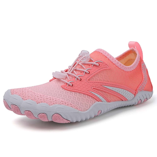 Versatile Outdoor Sneakers for All Terrain Runners Mesh Breathable Athleisure Footwear Slip on Protective Round Toe Flat Shoes for Daily Walking Light Cycling