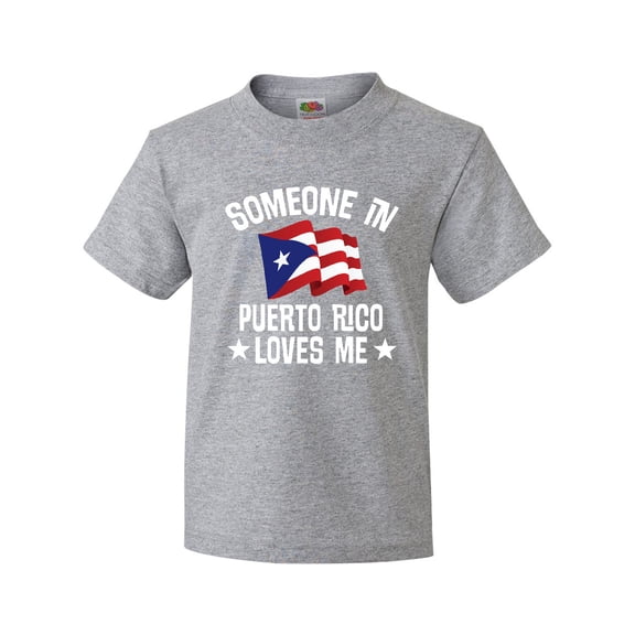 Inktastic Someone in Puerto Rico Loves Me Youth T-Shirt