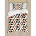 thumbnail image 3 of Ambesonne Geometric Circle Dimensional Ring Forms Artful Series Tones Hispter Boho Image Duvet Cover Set, 3 of 3