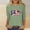 A372 Green, variant on Xdegoge Vintage 4th of July Floral American Flag Print T Shirt for Women Long Sleeve Crewneck Casual Boho Style Summer Vacation Patriotic Celebration Graphic Tops