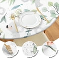 thumbnail image 4 of Pioneer Flower Floral Print Pattern Round Fitted Tablecloth with Elastic Edge,Dining Table Cover Waterproof,Outdoor Round Tablecloth for Camping,Dining,Indoor and Outdoor, 4 of 7