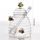 thumbnail image 2 of Frascos de vidrio for miel con tapa, recipiente creativo for miel, suministros de cocina, 2 of 7