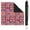 boho-114, variant on Premium Boho Style Rubber Game Room Mat 31.5x31.5 Inch Large Mahjong Table Cover with Non-Slip Backing and Noise Reduction for Tiles Cards and Boards