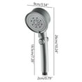 thumbnail image 2 of Shower Head with Switch,6 Setting High Pressure Handheld Shower Head, High Pressure Modern Rain Shower Head,Removable Shower Head,Self-Cleaning, Booster Nozzle, 2 of 2
