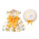 thumbnail image 2 of Falda de tirantes de princesa de verano Falda de algodón para bebé Linda falda con lazo Ropa para niños, 2 of 5