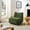 Green, variant on Art Leon 30.10" W Tufted Armless Accent Slipper Chair, Jacquard Velvet Upholstered Chair with Solid Wood Legs, Yellow