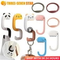 thumbnail image 2 of Cute Animal Bag Hook Strong Load-bearing Portable Cartoon Folding Handbag Hanger Table Hook For Office Home Multi-Purpose Hooks Style C 02, 2 of 6