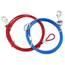 Boss Pet PDQ Red Tie-Out Vinyl Coated Cable Dog Tie Out Large