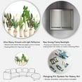 thumbnail image 5 of Designart 'Trio of Houseplants Sanseviera Snake Plants On White' Farmhouse Circle Metal Wall Art 29x29 - Disc of 29, 5 of 5