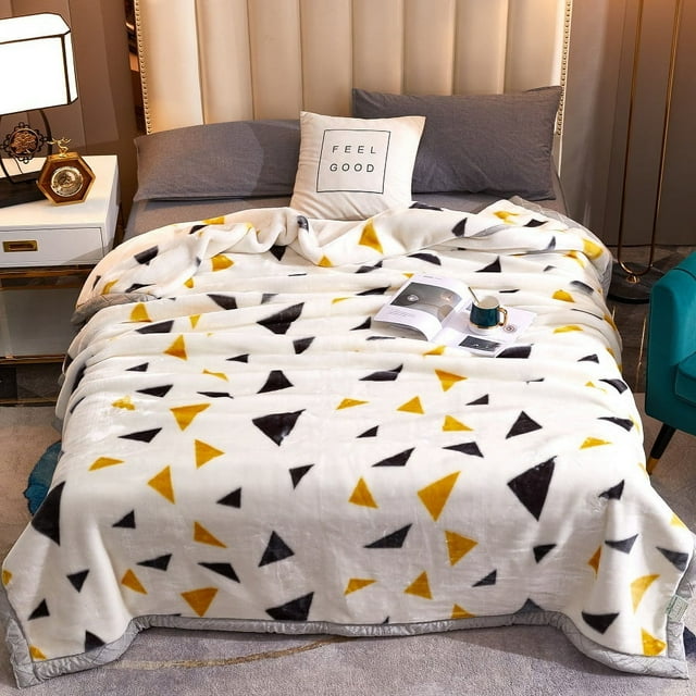 Raschel Fleece Blanket Autumn And Winter Double Layer Blanket Mink Fleece Nap Blanket