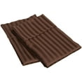 thumbnail image 1 of 300-Thread Count 100% Egyptian Cotton Lightweight Stripes Pillowcase Set Mocha / Standard, 1 of 2