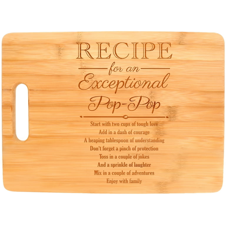 Personalized XL Maple Cutting Board - The Man, The Meat, The