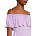 thumbnail image 5 of Oh! Mamma Maternity Women’s Off the Shoulder Top (Women's & Women's Plus), 5 of 6