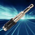 thumbnail image 5 of Universal Multi-Angle Drill Bit Holder Extension Rod, 1/4 Inch Hex Shank, Hand Tool Accessory for Various Drilling Tasks (Black & Silver), 5 of 5