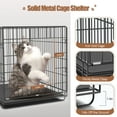 thumbnail image 2 of Xecessory Large Heated Cat House for Outdoor Cats in Winter, Waterproof Insulated Outdoor Cat House, Feral Cat Shelter with Heating Pad for Small Animals (Brown), 2 of 9