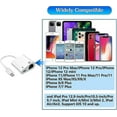 thumbnail image 4 of Adaptateur Lightning vers Ethernet compatible 2-en-1 Adaptateur Réseau Ethernet LAN avec laddningsport, 4 of 5