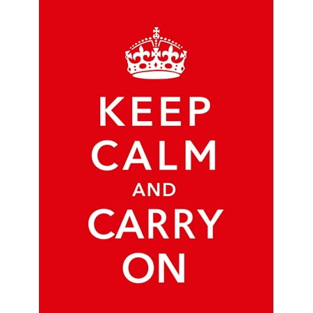 Russian Propaganda Poster - Digitally restored war propaganda poster This vintage World War Two Poster features the British Crown It declares - Keep Calm And Carry On Poster Print