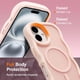 thumbnail image 4 of Funda magnética para iPhone 16, compatible con MagSafe, diseño de marco ondulado transparente 2025, funda protectora de borde suave, bonita, transparente, mate, a prueba de golpes, 4 of 7