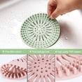 thumbnail image 4 of Drain Silicone Hair Bathtub Stopper Shower Catcher Cover Sink Floor Blocking Plastic Anti Strainer Strainers Flexible, 4 of 7