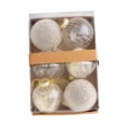 thumbnail image 4 of Juego de 6 piezas de adornos de bolas de Navidad, colgantes con lazo, decoración de de Navidad para compromiso, dormitorio, inauguración de la Estilo F, 4 of 8