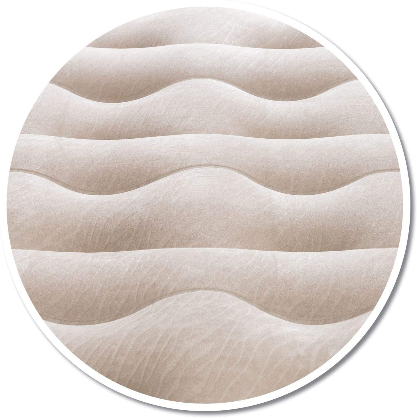 Pittman Queen Air Mattress Never Leak 20" Wave Beam Double High Deluxe with Built-in Electric Pump
