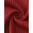 thumbnail image 5 of DARING DIVA Plus Size Knit Open Front Ruffled Button Cardigan 1X Burgundy, 5 of 6