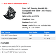 thumbnail image 2 of Front Left Steering Knuckle Kit - Compatible with 2011 - 2017 Toyota Sienna FWD 2012 2013 2014 2015 2016, 2 of 2