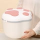 thumbnail image 4 of Contenedor de almacenamiento de alimentos de gran capacidad, caja dispensadora de harina de arroz y cereales con Rosa, 4 of 9