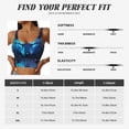 thumbnail image 5 of Sikiie Futuristic Blue Light Wolf Print Strappy Sports Bra for Women Padded Push Up Sports Bra Athletic Running Sports Bra Workout Bra Yoga Bra, 5 of 5