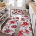 thumbnail image 2 of Pioneer Flower Floral Print Pattern Kitchen Rugs Sets Of 3,Kitchen Runner Rugs Non Skid Washable,Decorative Kitchen Floor Mats for Kitchen,Sink,Laundry,17"x30"+ 17"x47" + 17"x59", 2 of 6