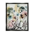 thumbnail image 5 of Stupell Industries Wild Florals Opaque Layers Soft Watercolor Pink Blue Jet Black Framed Floating Canvas Wall Art, 24x30, by Grace Popp, 5 of 5