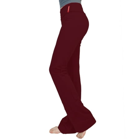 Red Gelscrubs Pant - Women's New Yoga Athletic Foldover Stretch Comfy Lounge Flare Fit Pants-Plus Size Available (FAST & FREE SHIPPING)