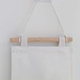thumbnail image 3 of Adhesive Wall Hooks Linen Cotton Fabric Storage, Collapsible Design Wall Mount Organizer With Adjustable Rope, Over Door Hanging Storage For Kitchen Bedroom Bathroom 3 Packs, 3 of 5