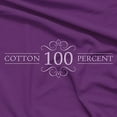thumbnail image 2 of Twin Extra Long 100% Cotton jersey Sheet Set - Soft and Comfy - By Crescent Bedding Plum Twin XL, 2 of 6