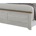 thumbnail image 6 of Meadowbrook White-Washed Wood Farmhouse Queen Size Arched Panel Bed, 6 of 7