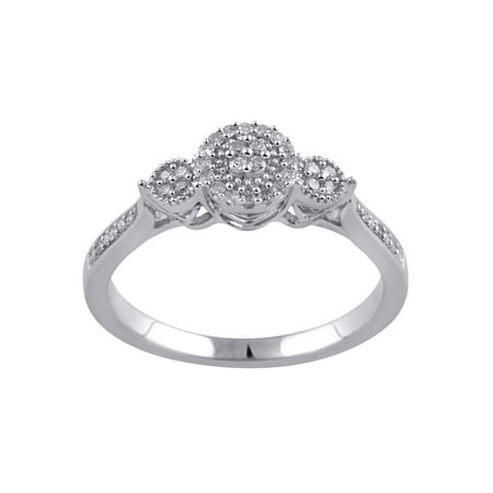 Hold My Hand 1 10 Carat T W Diamond Sterling Silver Promise