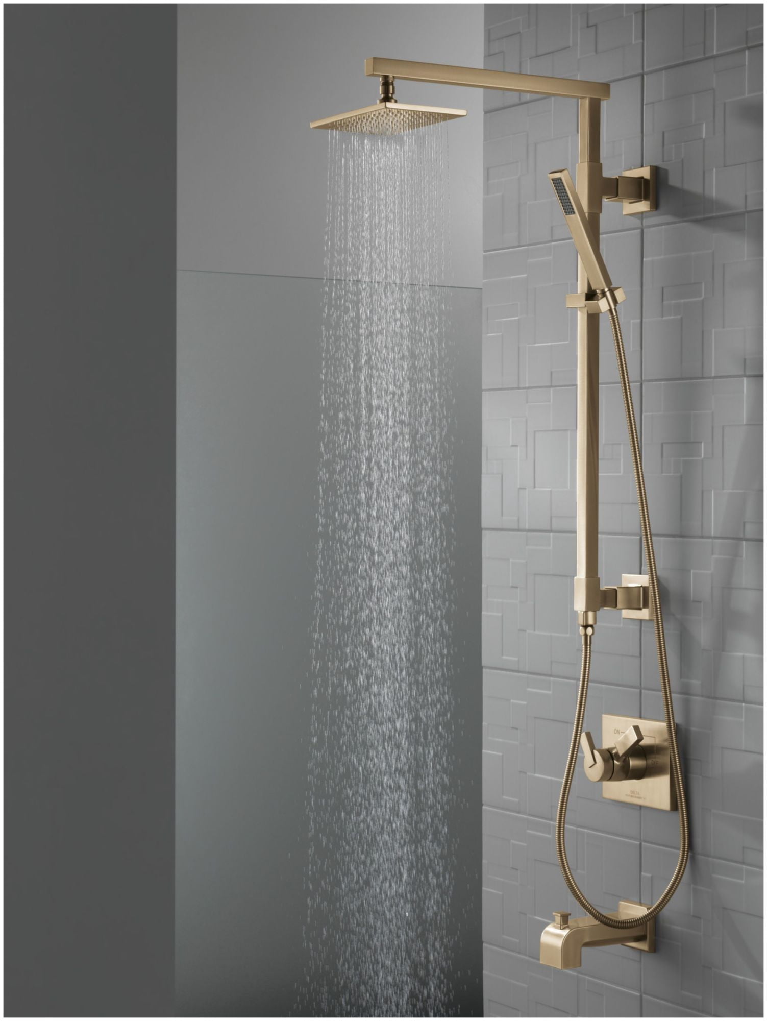 Delta RP62955KSPR 2.5 GPM Universal Rain Shower Head - Lumicoat Black Stainless
